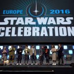 LONDON, ENGLAND - JULY 17:  (L-R) Mark Hamill, Carrie Fisher, John Boyega, Alden Ehrenreich, Phil Lord, Chris Miller, Rian Johnson, Kiri Hart, Kathleen Kennedy and Pablo Hidalgo on stage during Future Directors Panel at the Star Wars Celebration 2016 at ExCel on July 17, 2016 in London, England.  (Photo by Ben A. Pruchnie/Getty Images for Walt Disney Studios) *** Local Caption *** Mark Hamill; Carrie Fisher; John Boyega; Alden Ehrenreich; Phil Lord; Chris Miller; Rian Johnson; Kiri Hart; Kathleen Kennedy; Pablo Hidalgo
