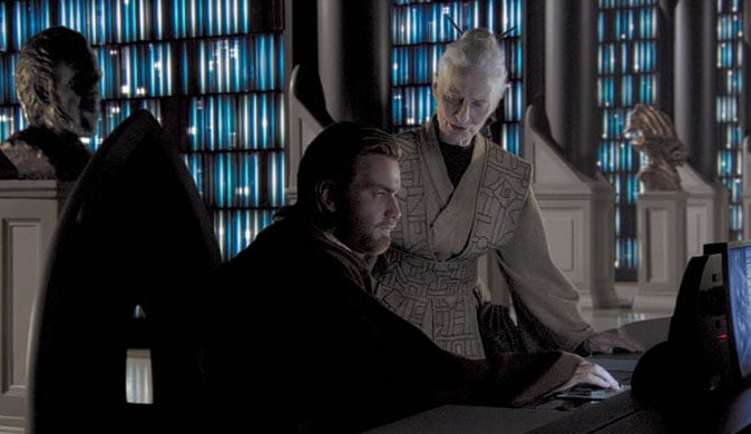 Obi Wan and Jocasta Nu in Jedi Archive