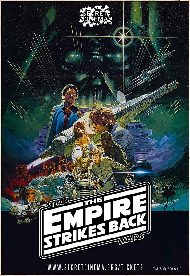 Secret Cinema Empire Strikes Back poster