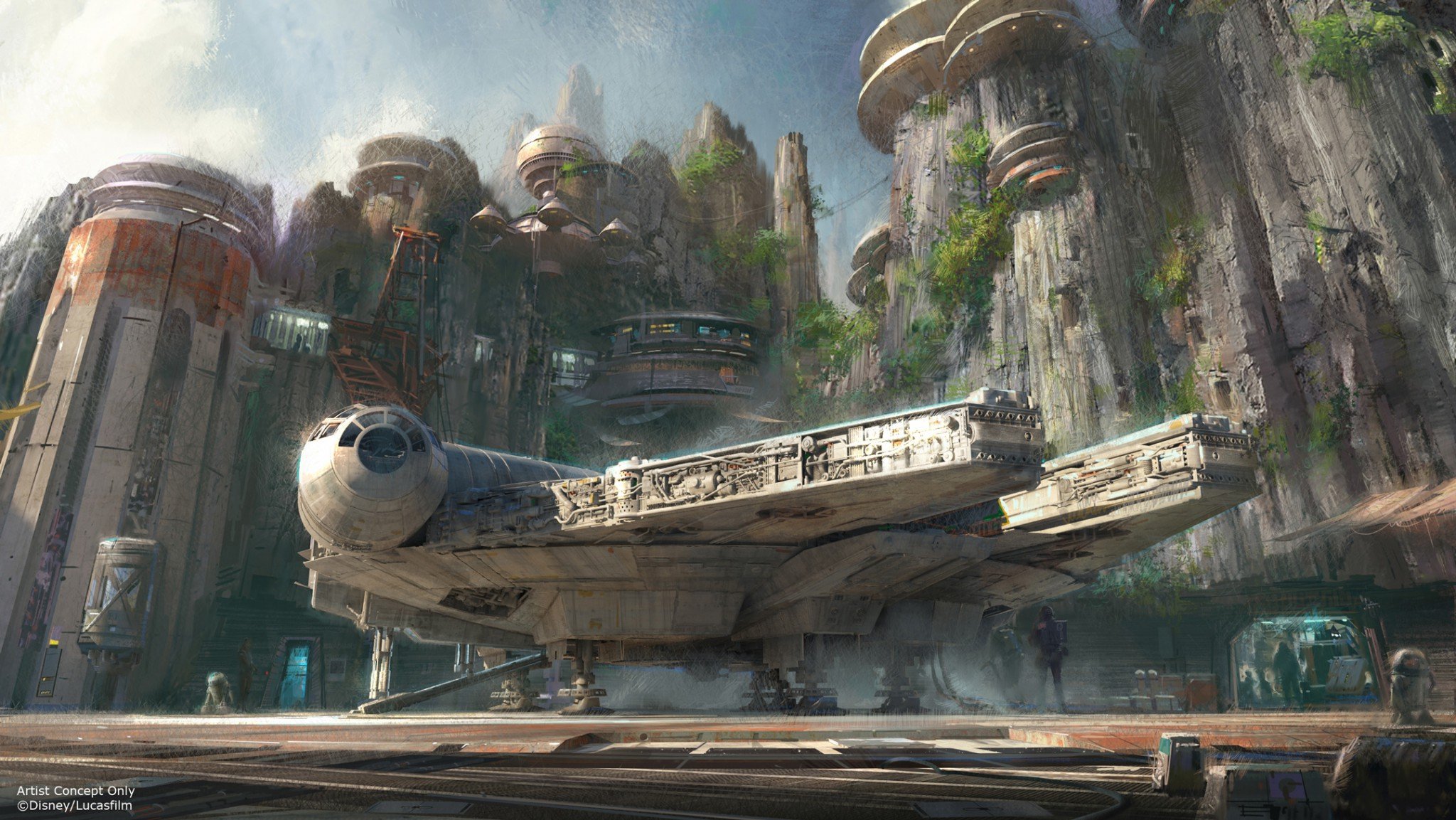 Disney Star Wars Land Concept Art 2