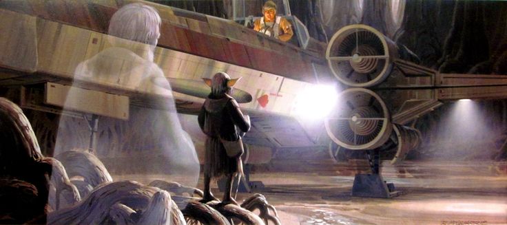 Ralph McQuarrie Dagobah production painting