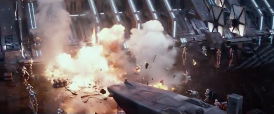 Star destroyer hanger explosion