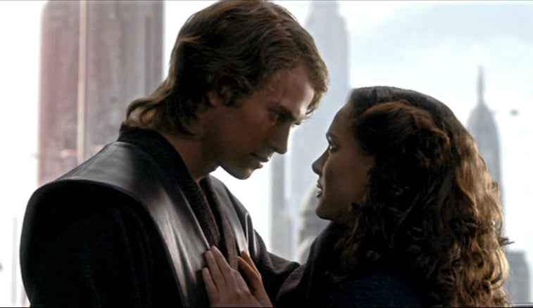 Anakin Skywalker and Padme in Revenge of the Sith
