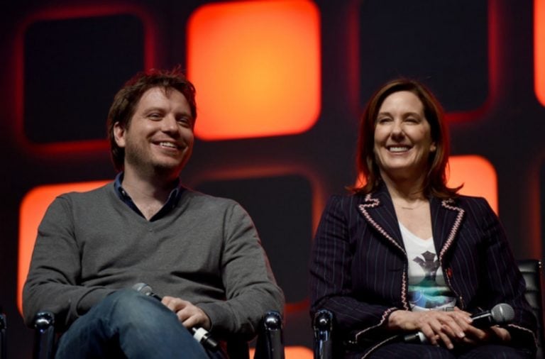 Gareth Edwards and Kathleen Kennedy
