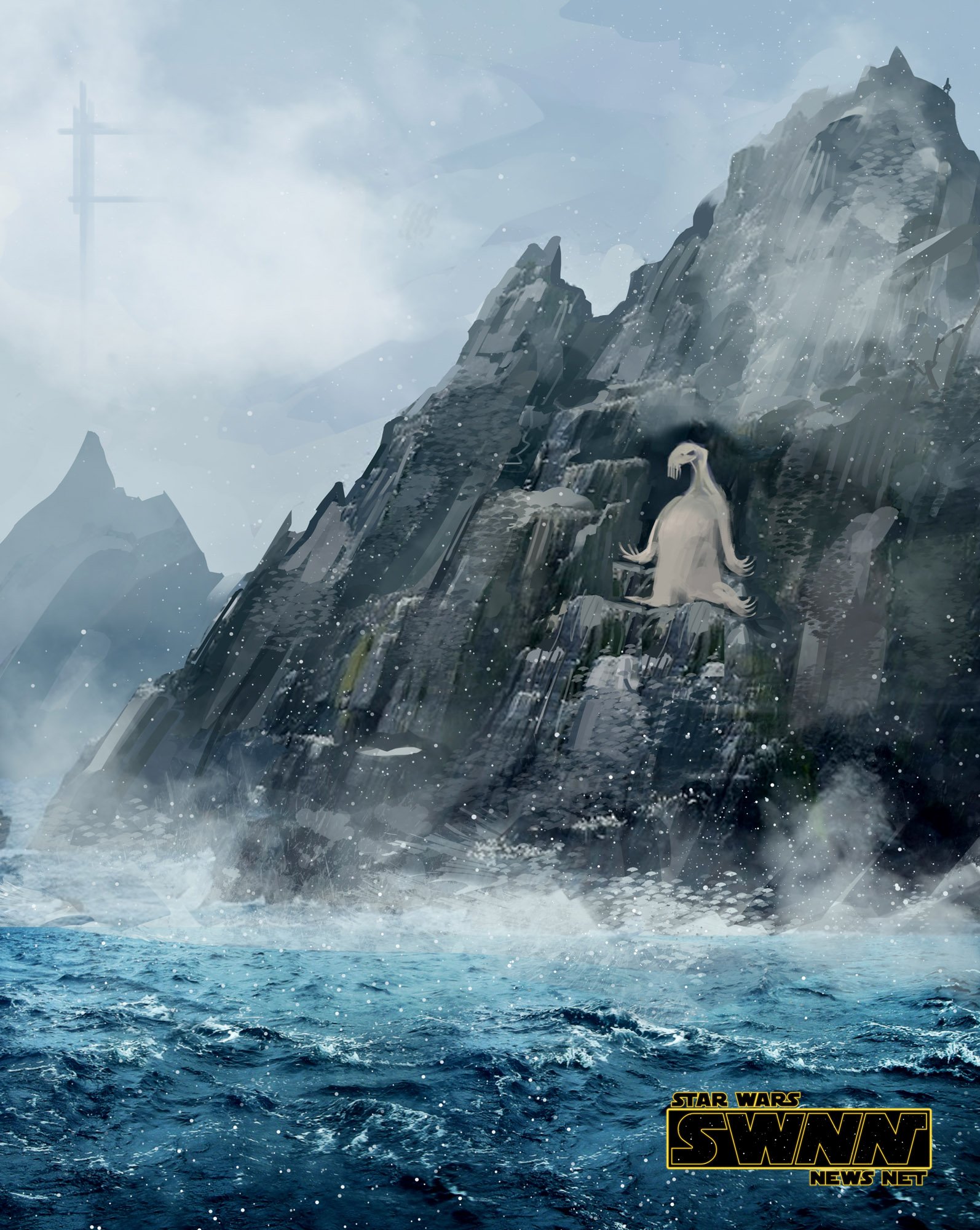 A Closer Look at the Ahch To Sea Creature from Star Wars The Last