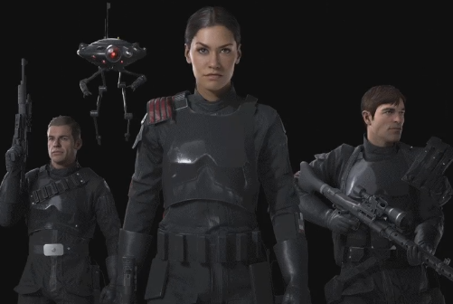 Inferno Squad including Iden Versio, Del Meeko and Hask