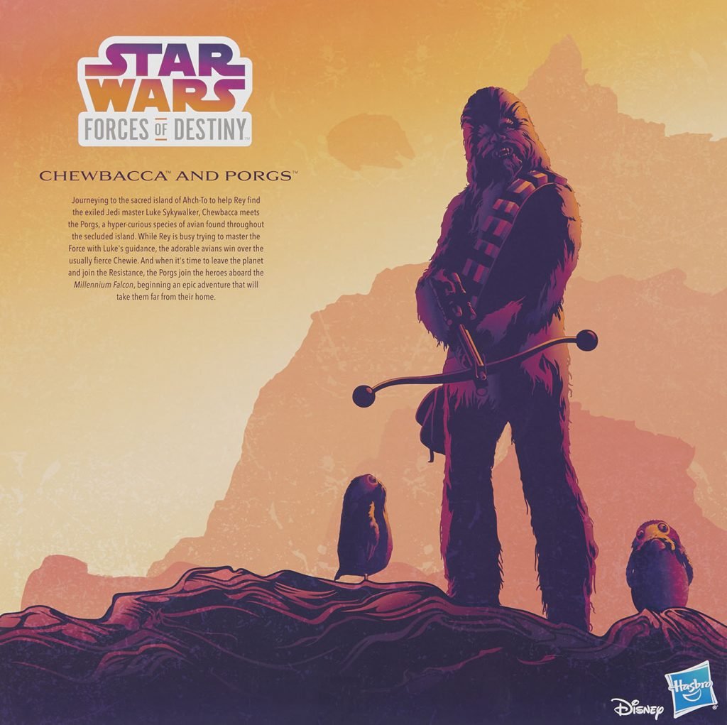 Hasbro Reveals SDCC Exclusive Star Wars Forces of Destiny Chewbacca and