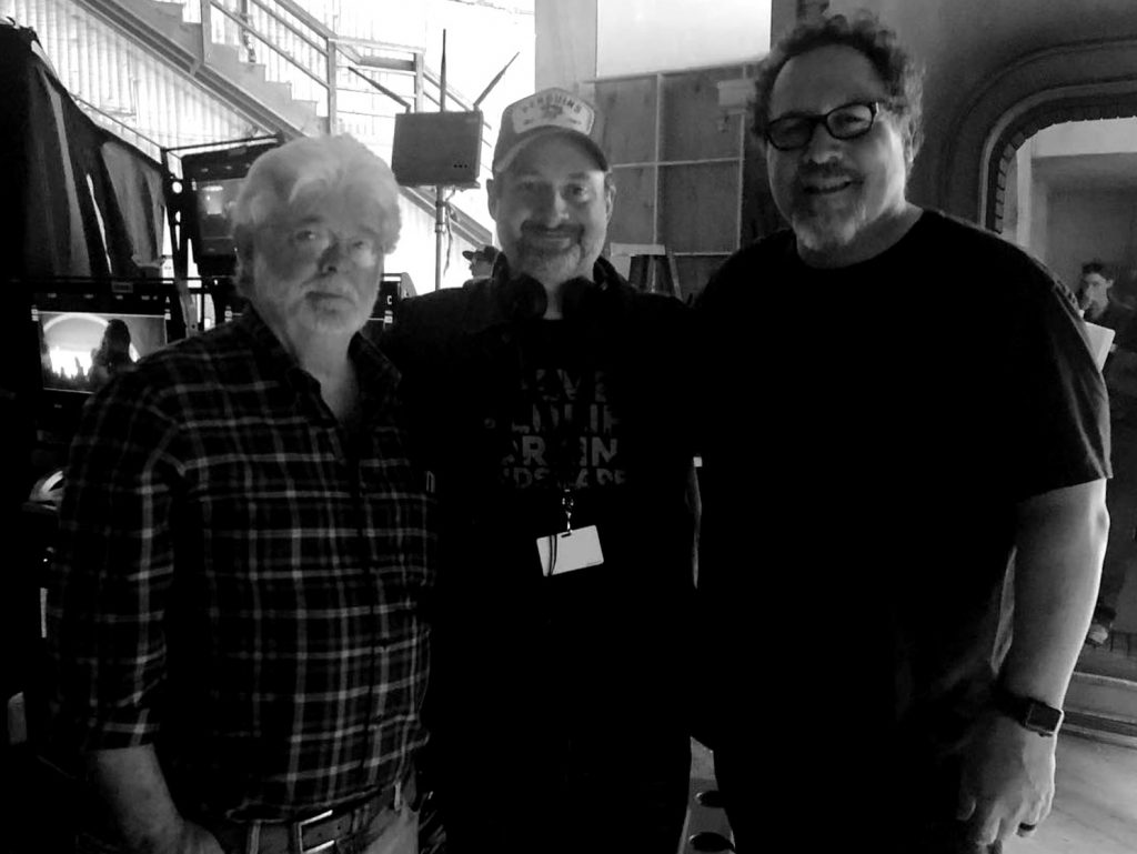 George Lucas, Dave Filoni, and Jon Favreau