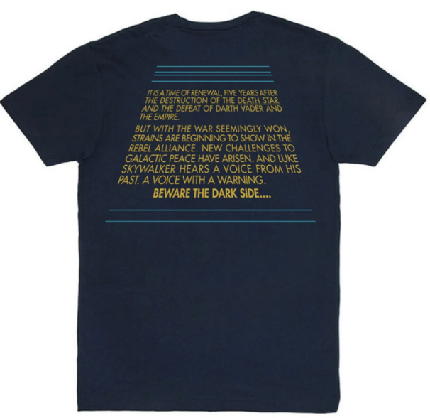 Heir to the Empire t-shirt rear