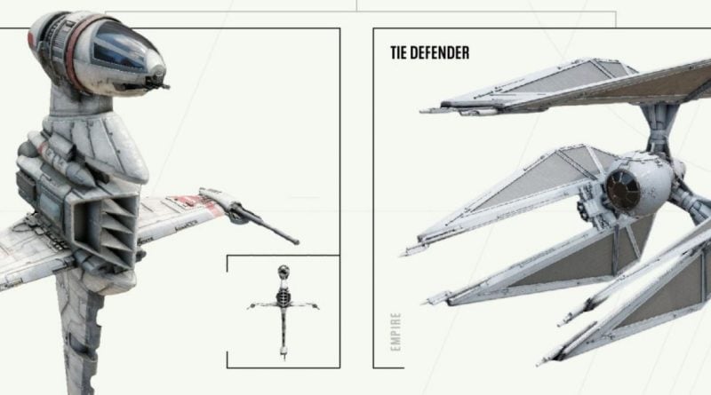 B-wing and TIE Defender