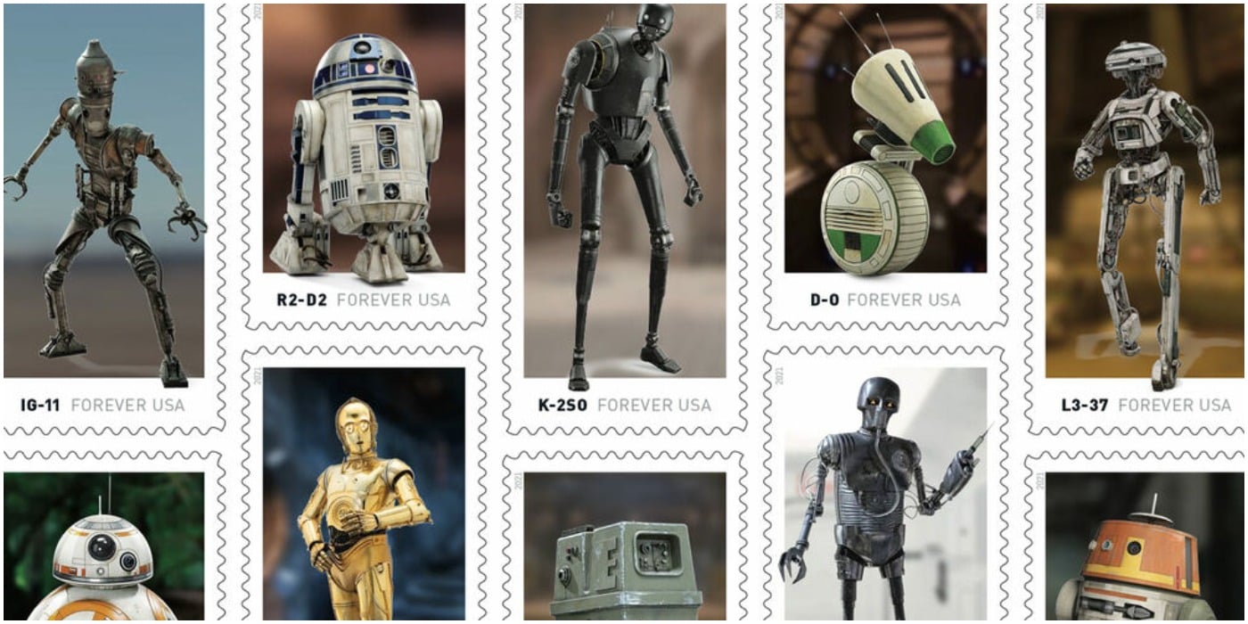 Star Wars Droid Stamps Feature