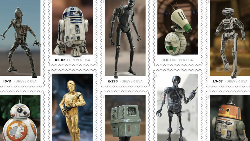 Star Wars stamps large