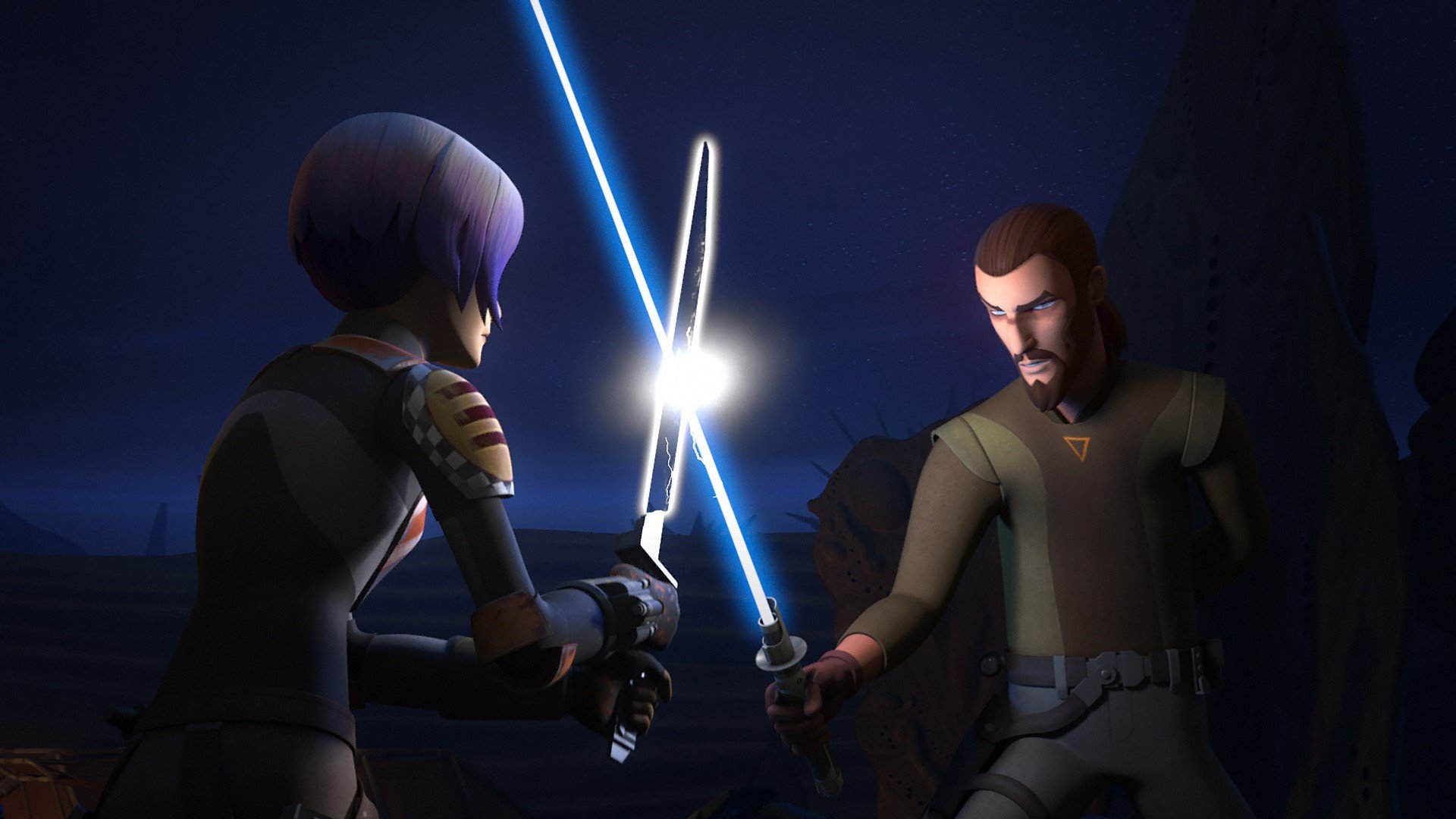 Sabine vs Kanan in Star Wars Rebels