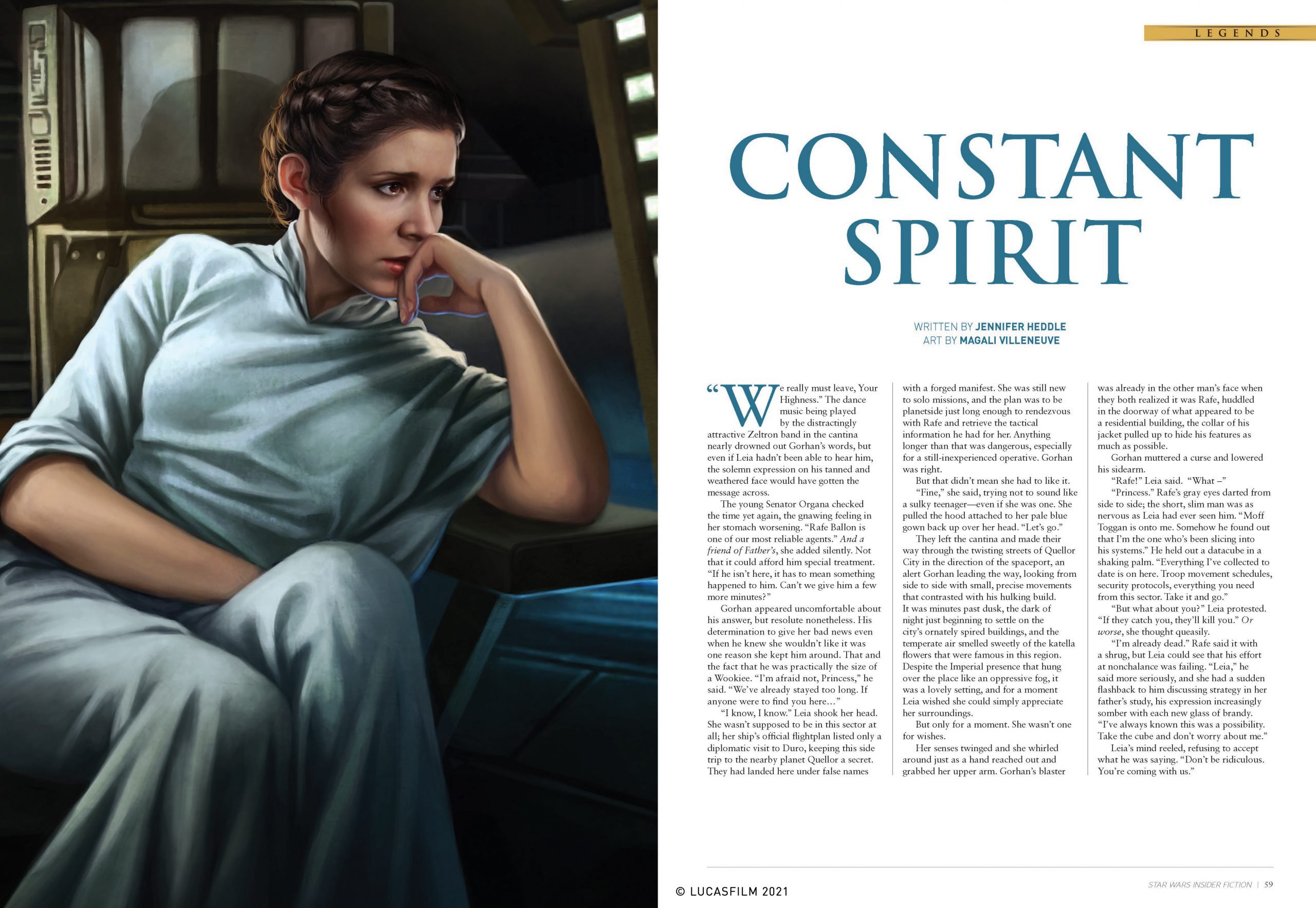 Star Wars Insider Fiction Collection Vol. 2 spread princess leia