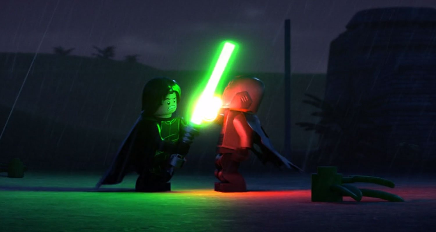 Ben Solo and Ren in Lego Star Wars Terrifying Tales