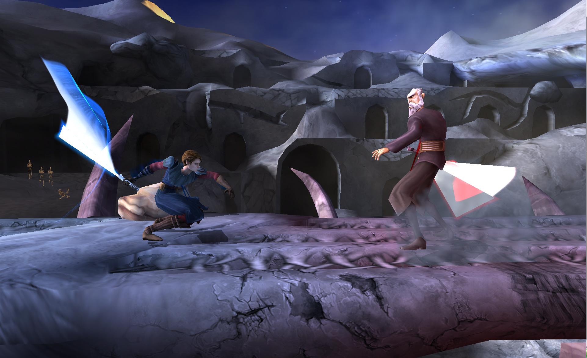 Anakin vs. Count Dooku in Star Wars The Clone Wars: Lightsaber Duels