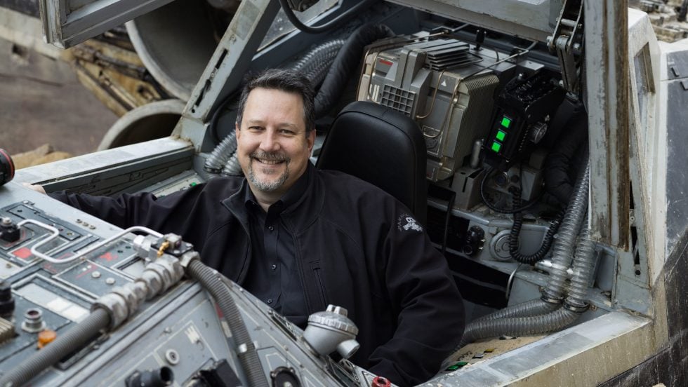 John Knoll on the set of Rogue One