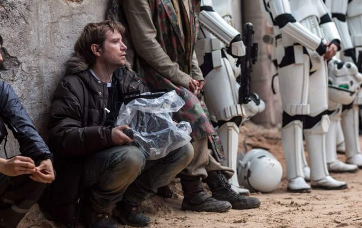 Gareth Edwards on the set of Rogue One