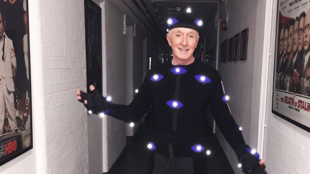 Anthony Daniels in a performance capture suit