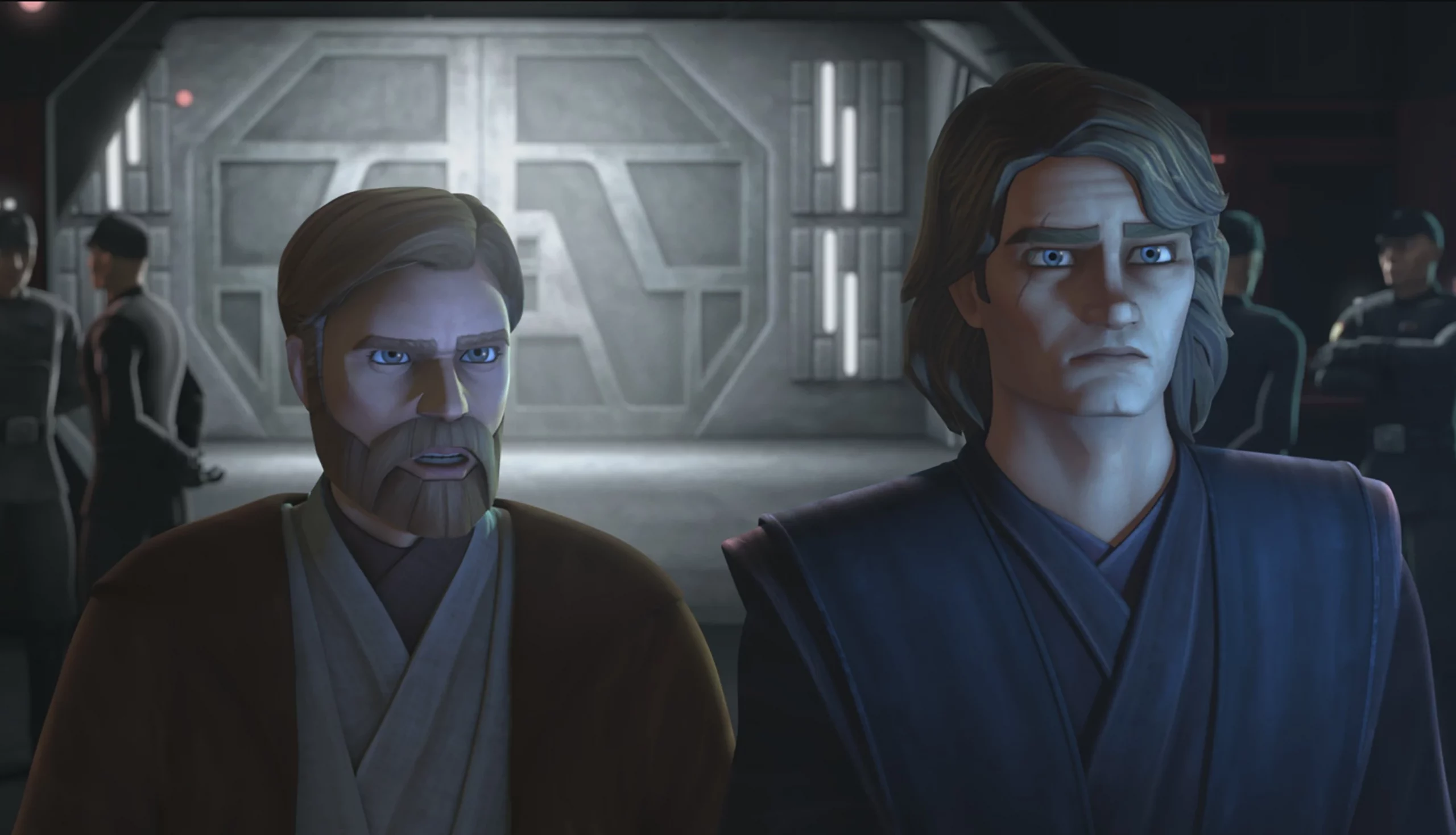 Obi-Wan and Anakin in The Clone Wars