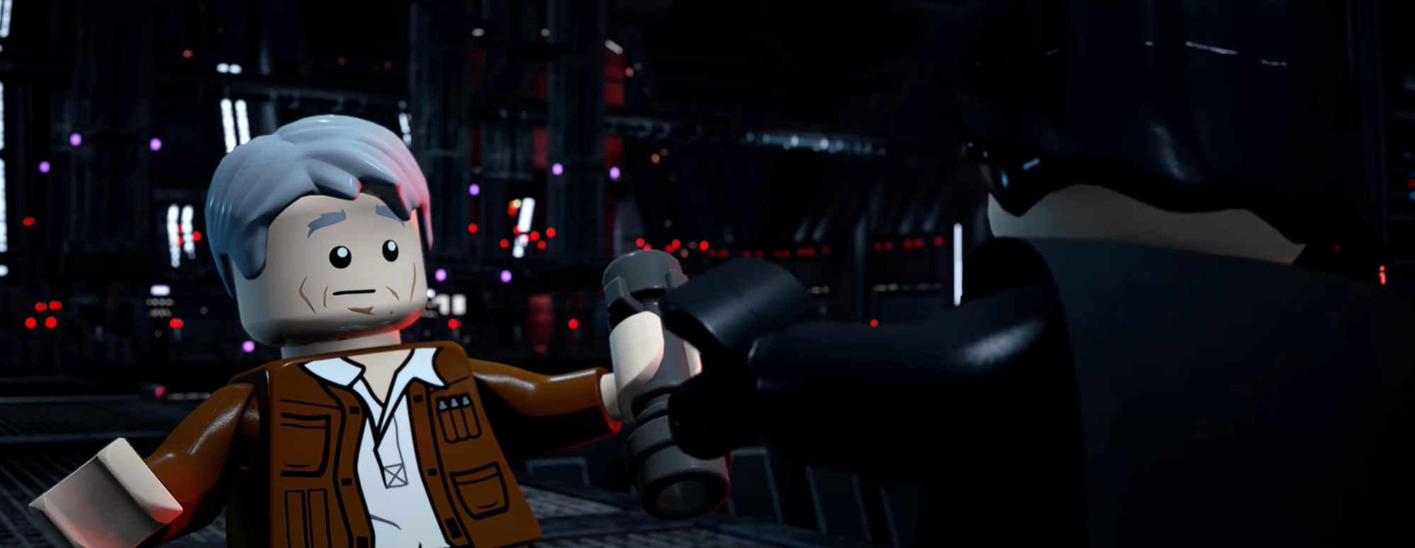 Han Solo and Kylo Ren in Lego Star Wars: The Skywalker Saga
