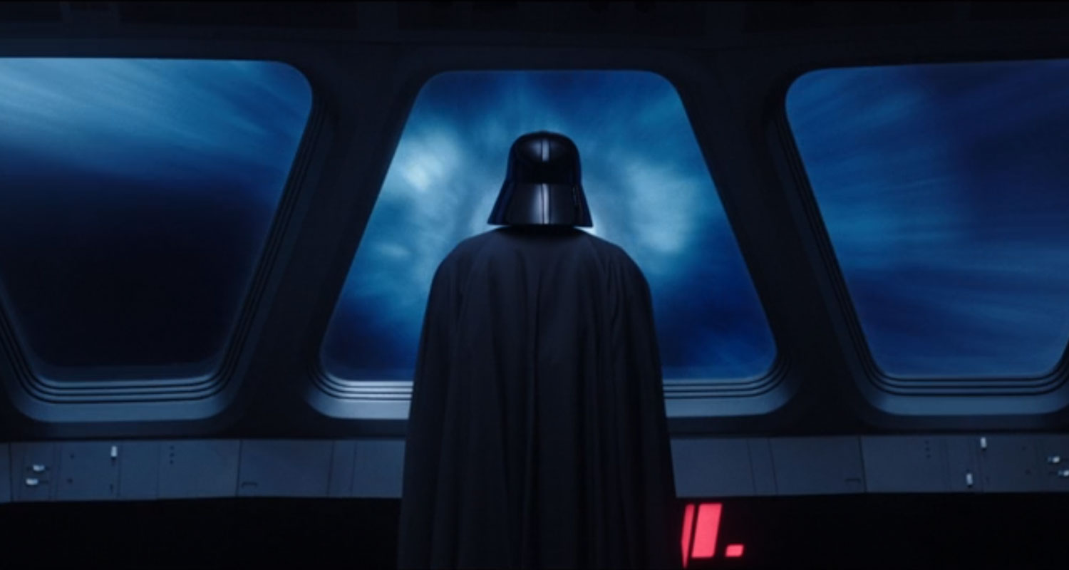 Darth Vader from behind in Obi-Wan Kenobi