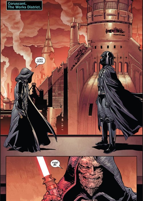 Darth Sidious and Darth Vader in Star Wars #25