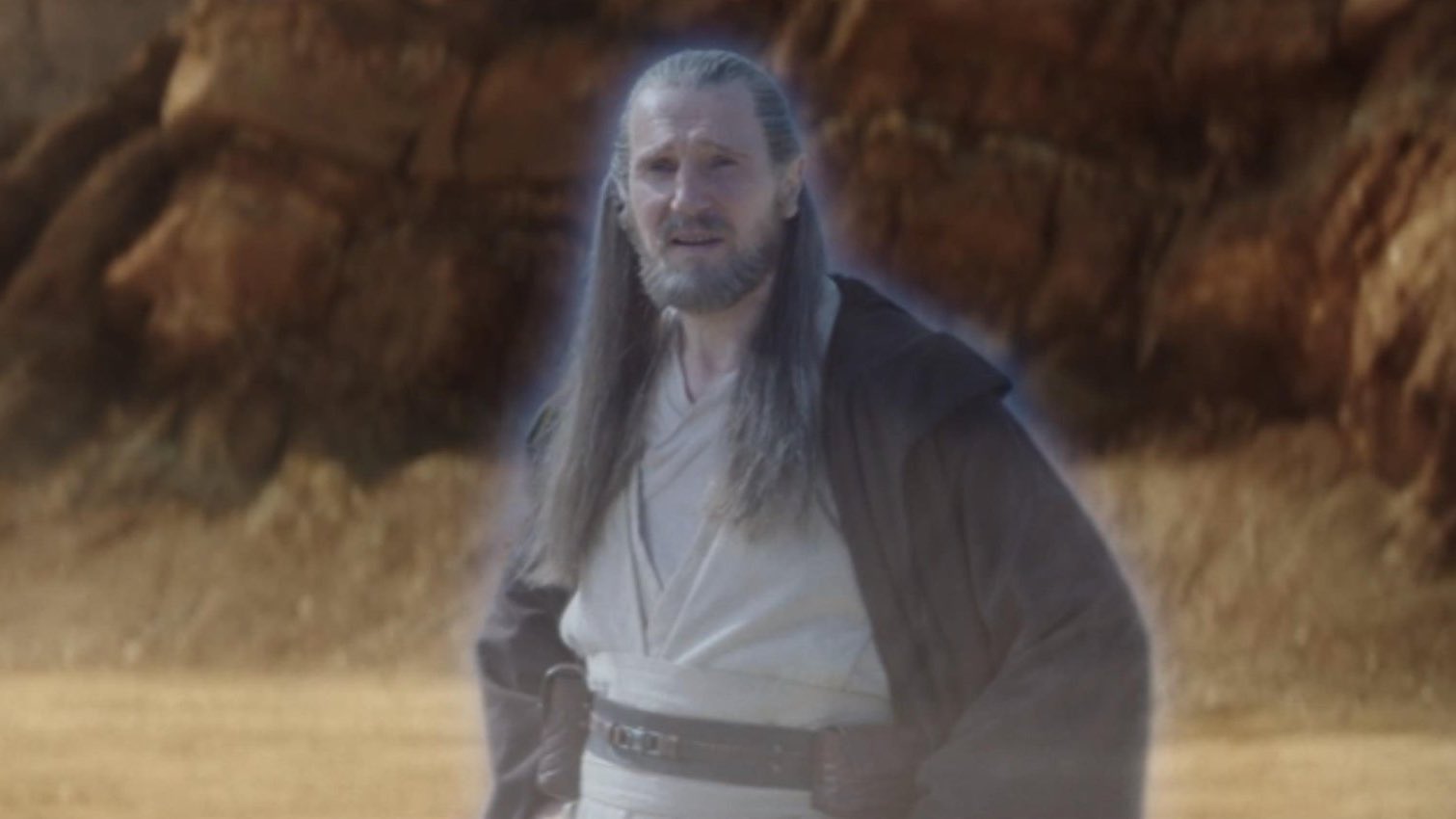 Liam Neeson as Qui-Gon in Obi-Wan Kenobi