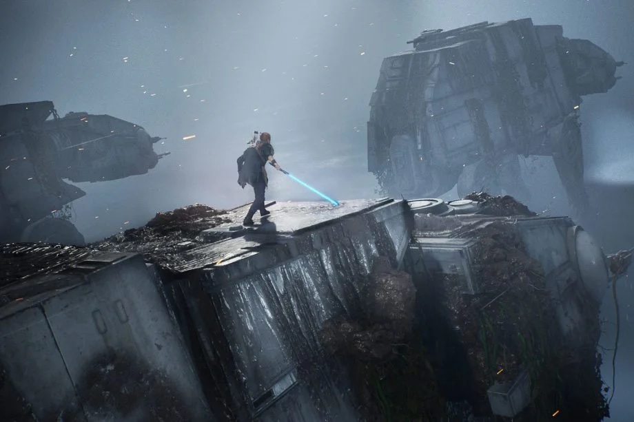 Star Wars Jedi: Fallen Order - riding giants
