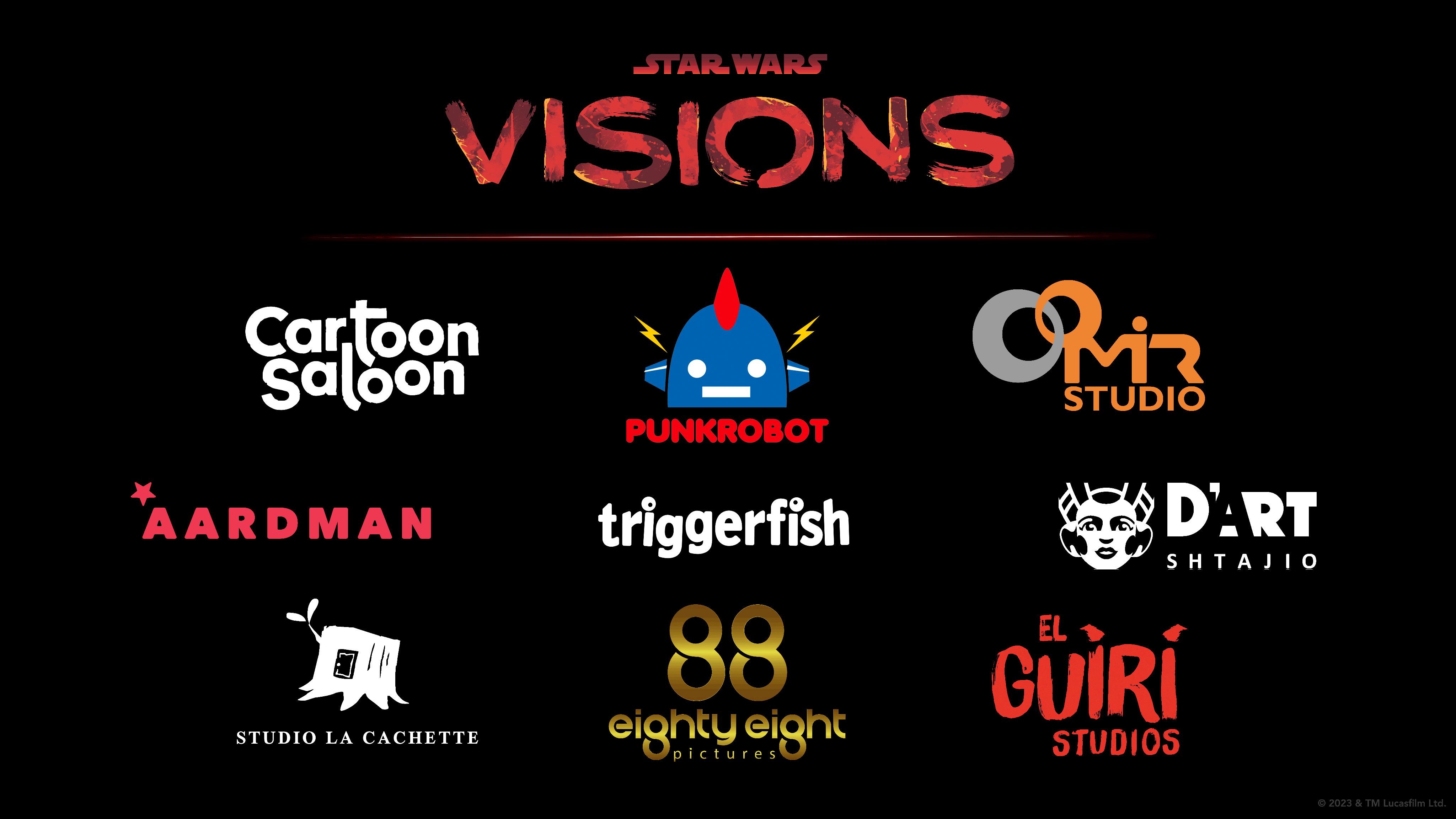 Star Wars Visions volume 2 animated studios