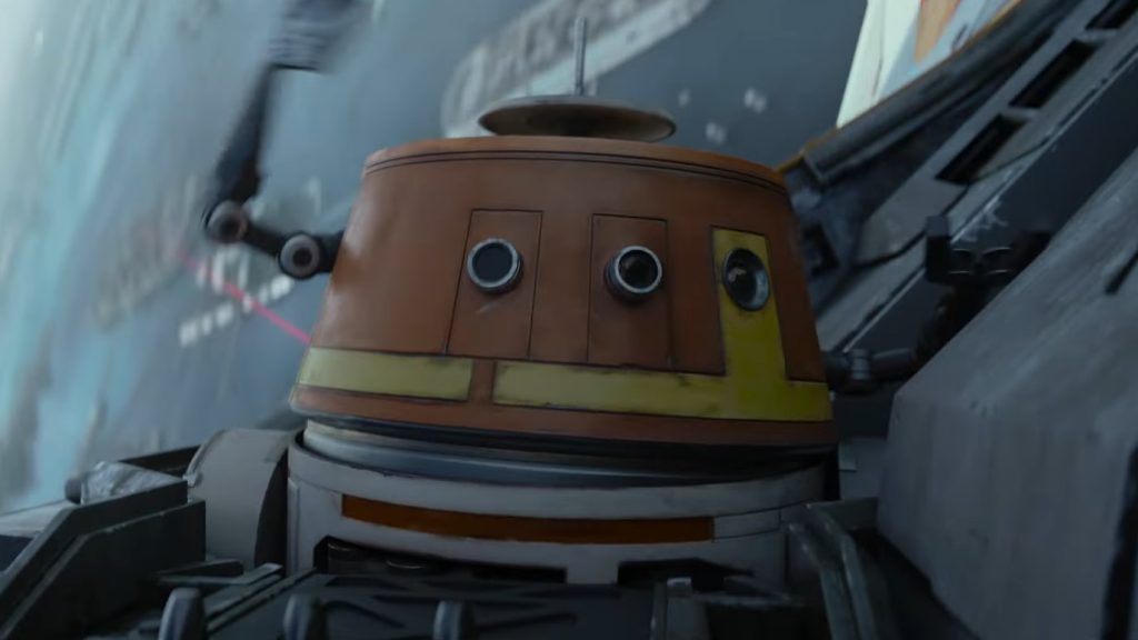 Chopper in Lucasfilm’s Ahsoka, exclusively on Disney+. ©2023 Lucasfilm Ltd. & TM. All Rights Reserved.