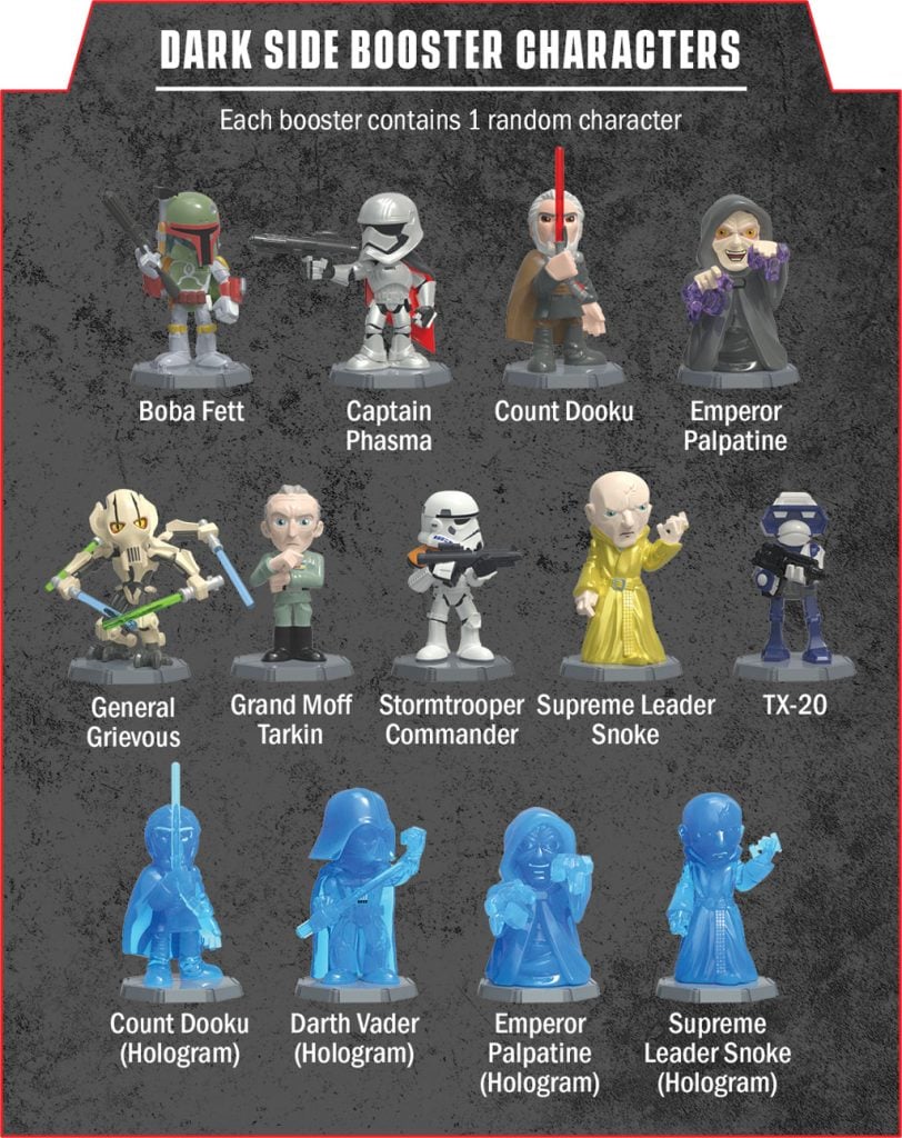 Funko Star Wars Rivals Expandable Game System Dark Side Character Booster Pack