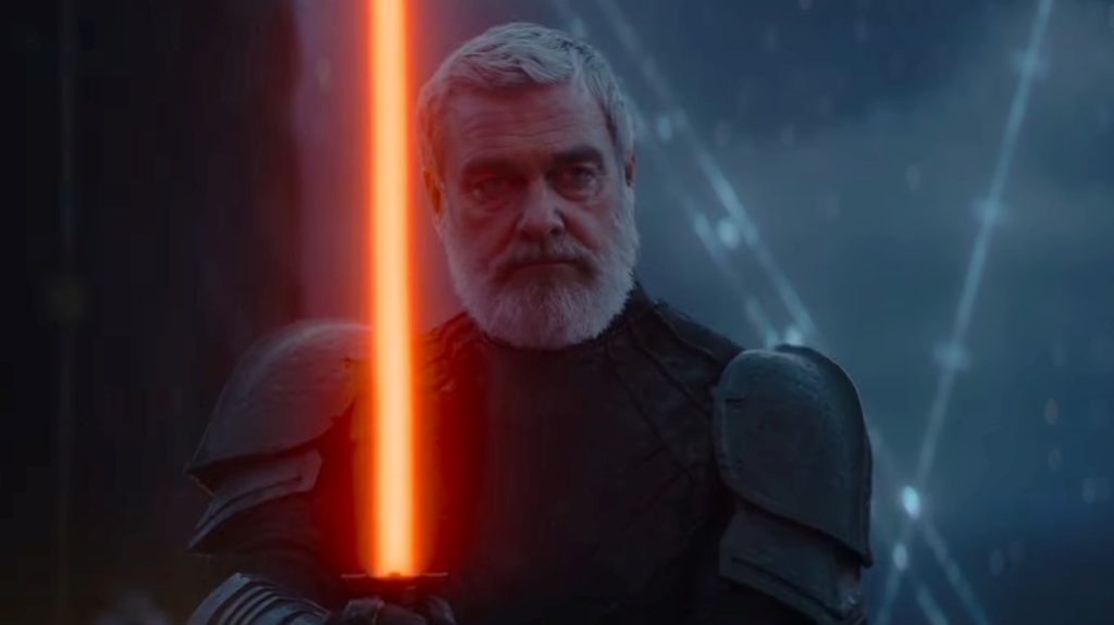 Ray Stevenson as unknown Sith character in Lucasfilm’s Ahsoka, exclusively on Disney+. ©2023 Lucasfilm Ltd. & TM. All Rights Reserved.