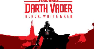 Darth Vader - Black, White & Red