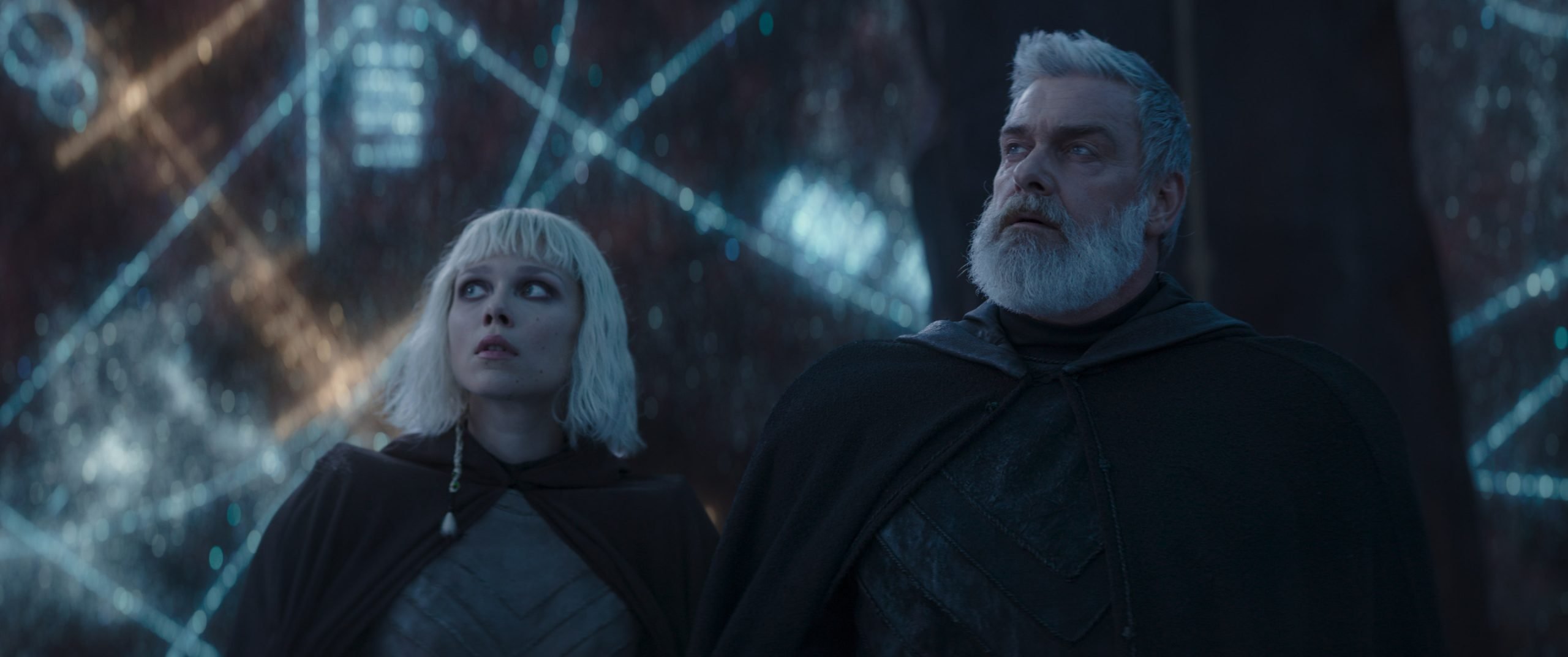 Ivanna Sakhno and Ray Stevenson in Ahsoka