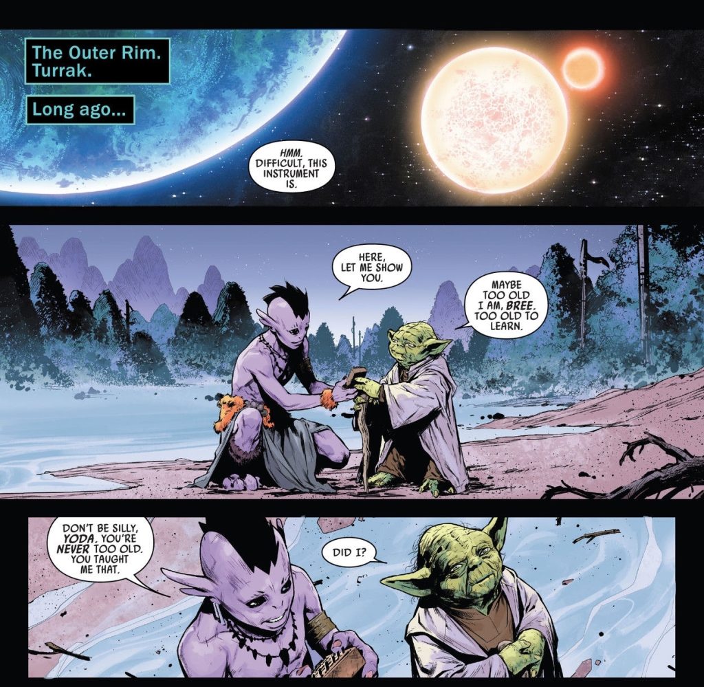Yoda reflects in issue #10