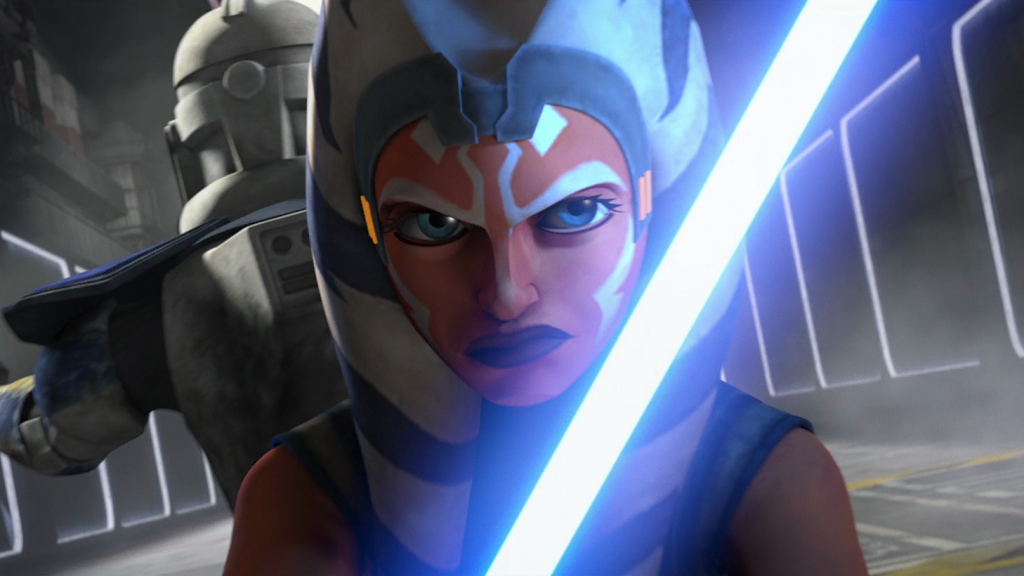 Ahsoka and Rex fighting to survive Order 66