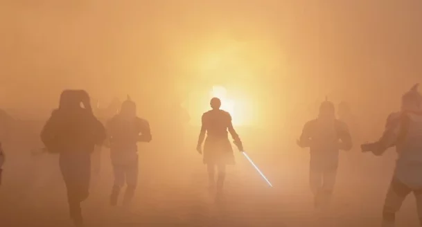 Hayden Christense as Anakin Skywalker during the Clone Wars in Ahsoka