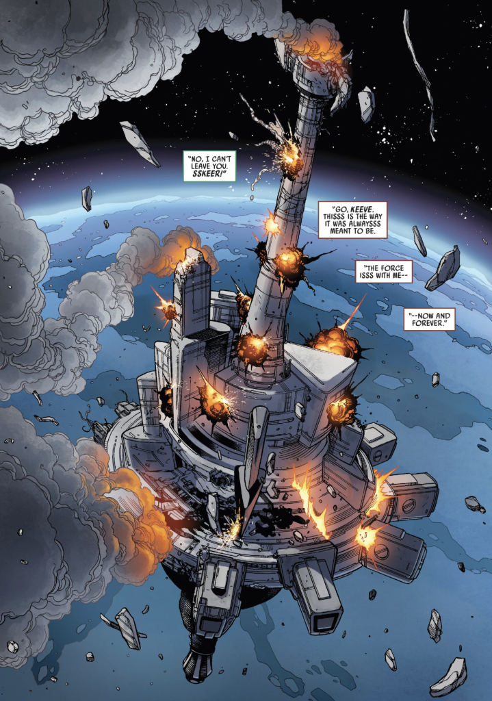 The High Republic #1 depicts Starlight Beacon's fall