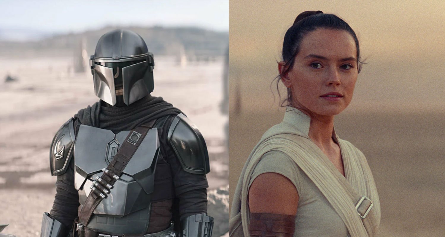 Star Wars The Mandalorian and Rey Skywalker