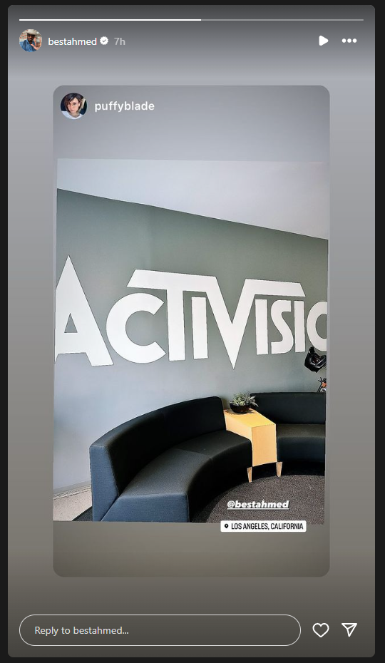Ahmed Best was at Activision