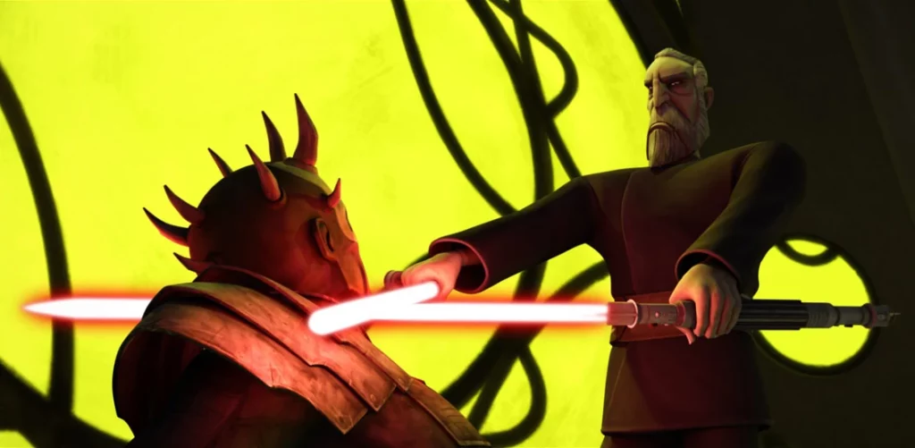 Count Dooku defeats Savage Opress