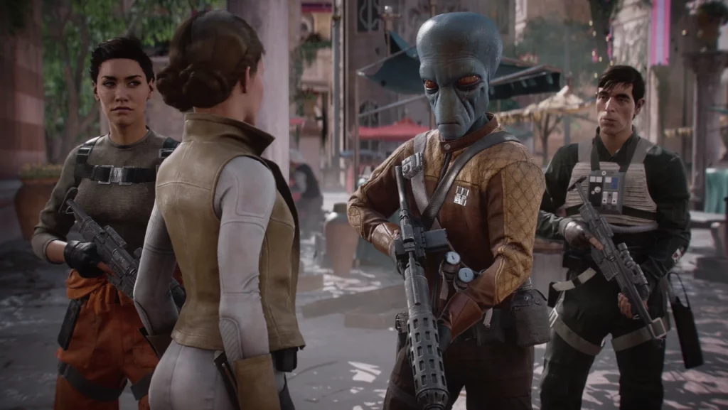 Iden Versio and Del meet Princess Leia