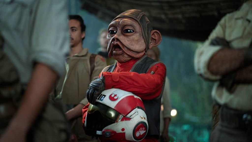Nien Nunb leads a briefing in The Rise of Skywalker