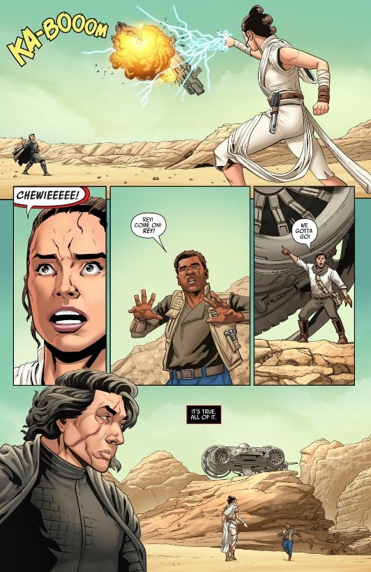 The Rise of Skywalker #2 Rey uses Force lightning