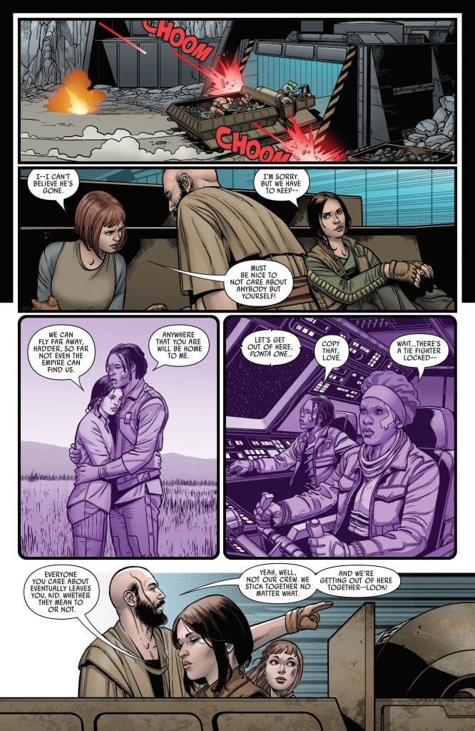 Jyn Erso recuerda a Hadder durante la fuga de prisión