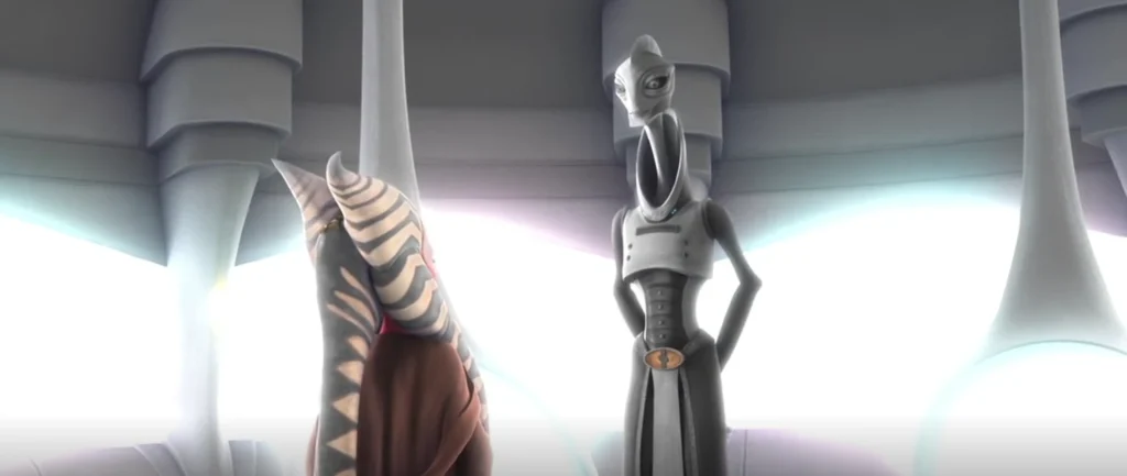 Shaak Ti taler med Lama Su